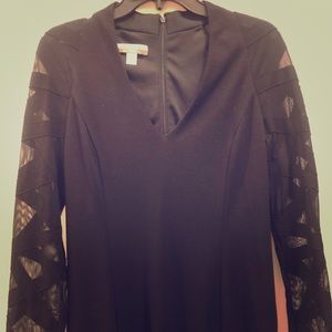 Geometric long sleeve dress